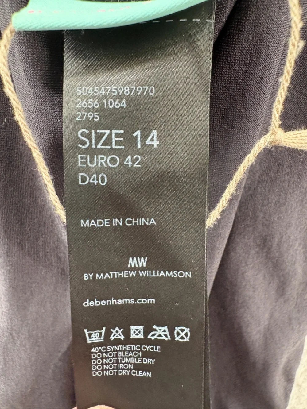 MW by Matthew Williamson Black Halter One Piece Swimsuit Plunge Cutout Gold Hard - Picture 10 of 11